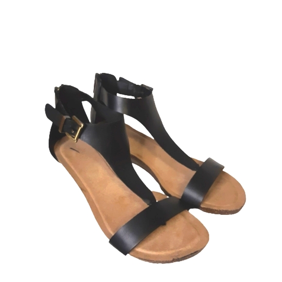 Kenneth Cole Reaction Great Gal T-Strap Wedge Gladiator Summer Sandal - Picture 6 of 11
